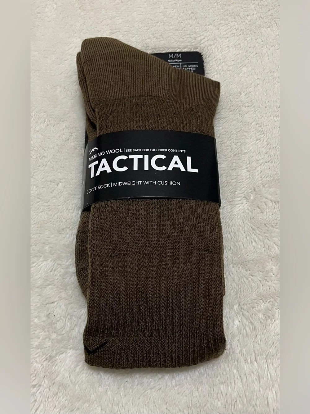 NEW Darn Tough Tactical Brown Merino Wool Boot Socks Women’s Men’s Medium